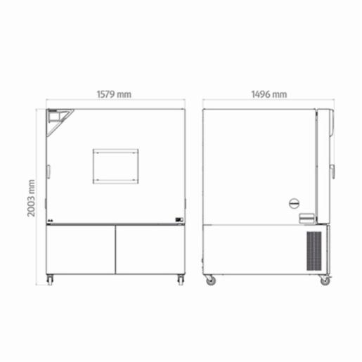 Binder Series MKF - Dynamic climate chambers, for rapid temperature changes with humidity control MKF1020-400V 9020-0409