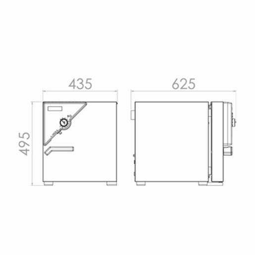 Binder Series ED Classic.Line - Drying and heating chambers with natural convection ED 23 230V 9010-0190