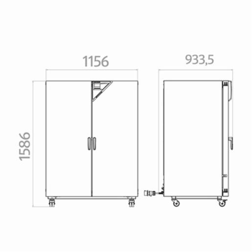 Binder Series BF Avantgarde.Line - Standard-Incubators with forced convection BF 720 240V  9010-0322