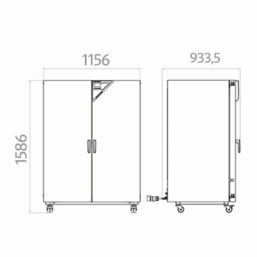 Binder Series BD Avantgarde.Line - Standard-Incubators with natural convection BD 720 240V  9010-0332