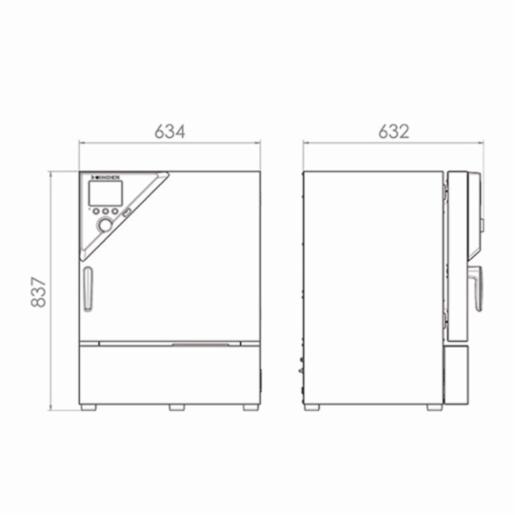 Binder Series KB - Cooling incubators with compressor technology KB 53 9020-0199