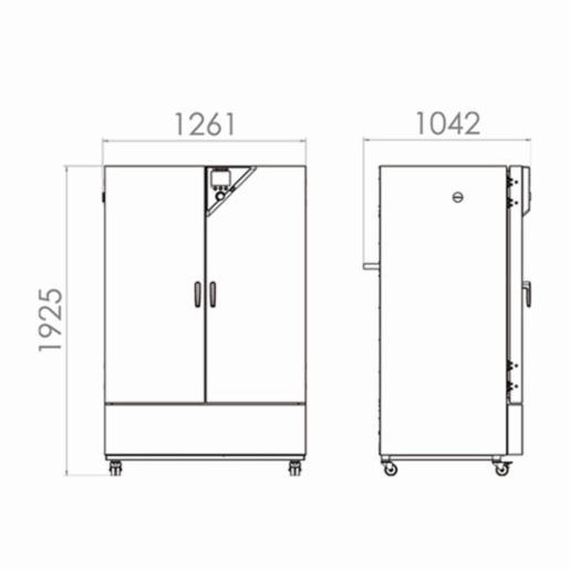 Binder Series KB - Cooling incubators with compressor technology KB 720 240V 9020-0306