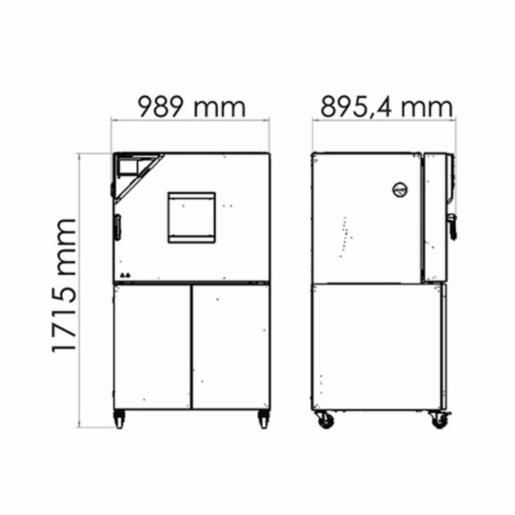 Binder Series MKFT - Dynamic climate chambers for rapid temperature changes with humidity control and extended low temperature range MKFT 115 480V-C 9020-0362