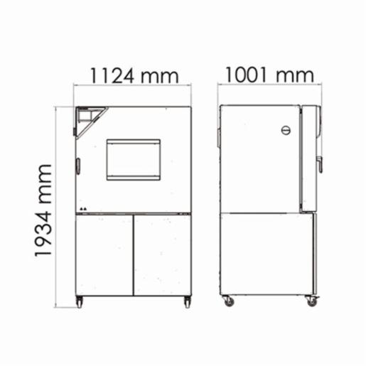 Binder Series MKT - Dynamic climate chambers for rapid temperature changes with extended low temperature range MKT 240 480V-C 9020-0364