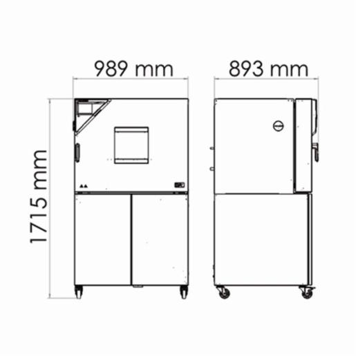 Binder Series MKF - Dynamic climate chambers for rapid temperature changes with humidity control MKF 115 400V 9020-0379