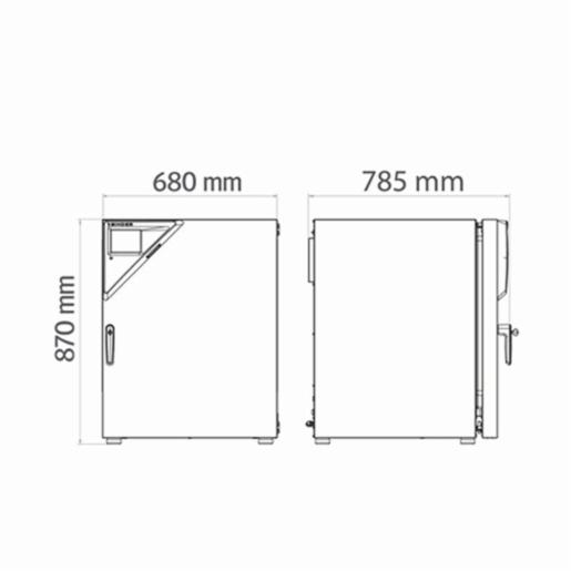 Binder Series CBF - CO2 incubators, with hot air sterilization and humidity regulation CBF170