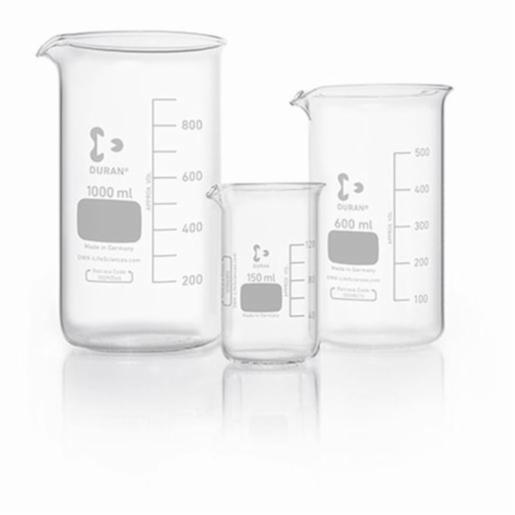 DWK Beaker 150ml Tall Form Duran Borosilicate 54D x 95H Spout, 10 SCOT211162906