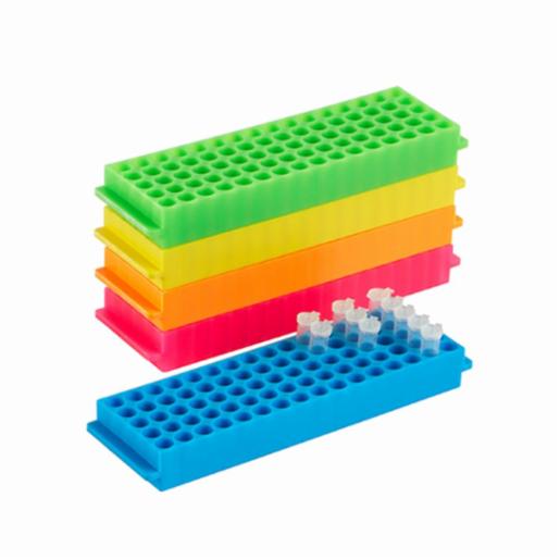 Heathrow Scientific 80-Well Microtube Rack, Assorted HS29025G