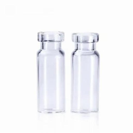 LabPRO QuickFit Crimp Headspace Vial 10ml, Clear Glass, 20mm Beveled Edge, Rounded-Flat Bottom, 1000pcs/ctn LPQV5134