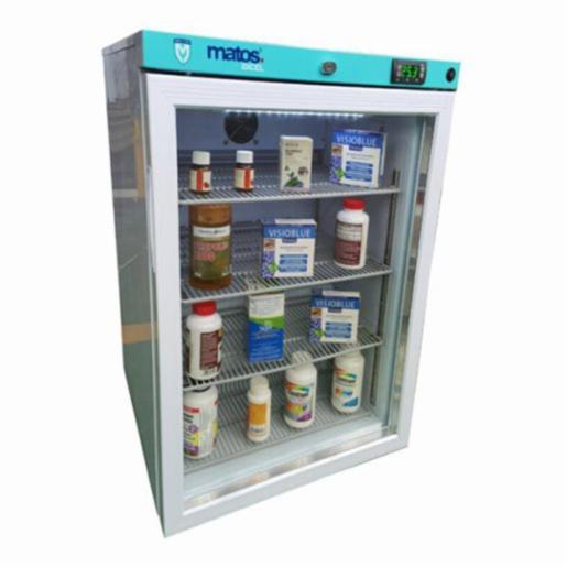 Sealed Air Fridge Underbench, Matos® Excel Meg145, 145L, Glass Door ROLLMATOSMEG145