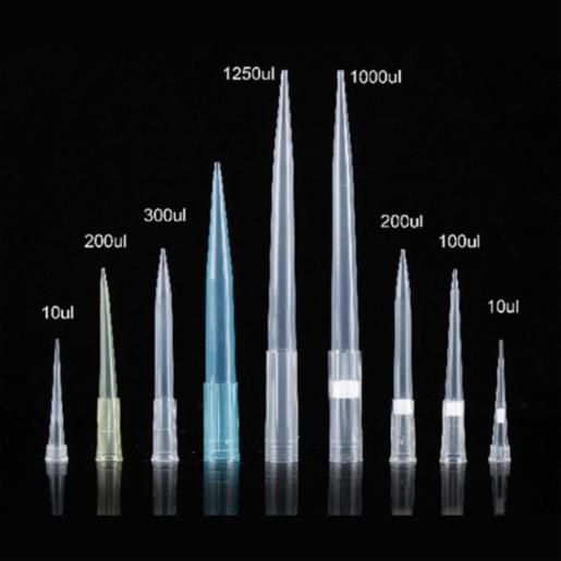 Wuxi Nest 1250 μl Universal Pipette Tips, Clear Racked, Sterile, 96/pk,  960/box,4800/cs 304016