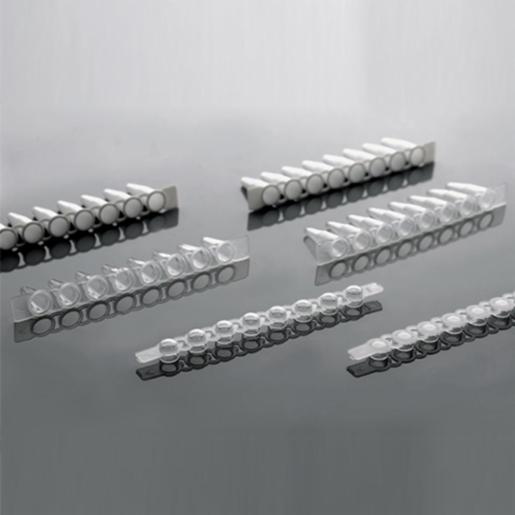Wuxi Nest 0.1 mL PCR 8-strip Tubes, White, 125/pk, 1250/cs 403112